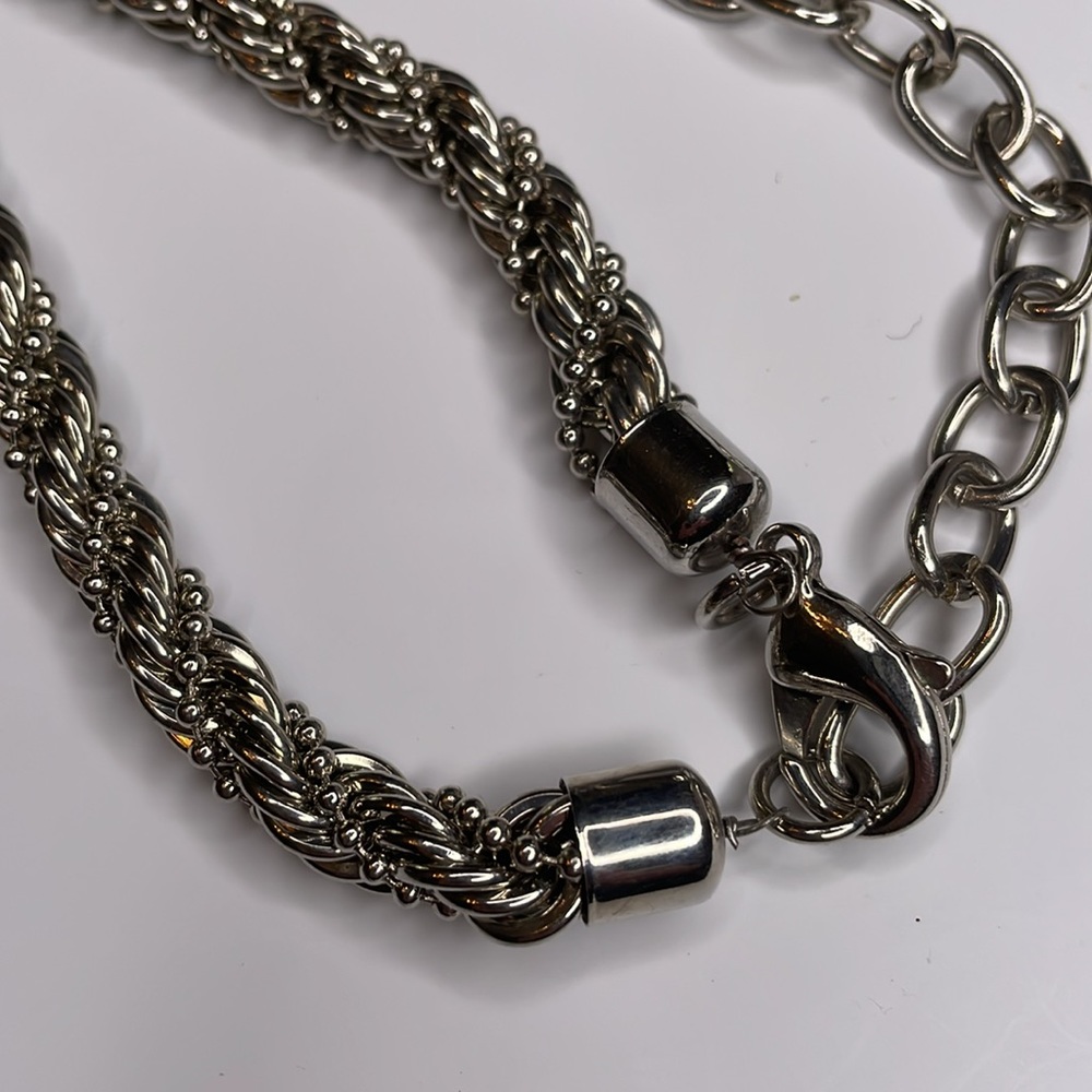 Metal Belt Silver Belt Intricate Detailed Metal Statement Rope Chain Tassel Belt - Picture 5 of 8